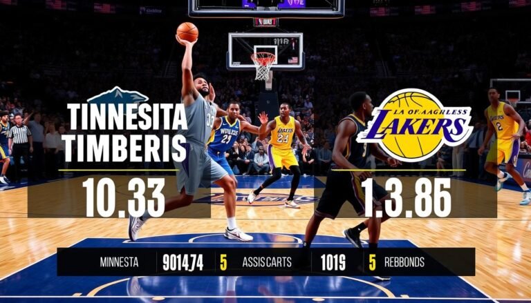 minnesota timberwolves vs lakers match player stats