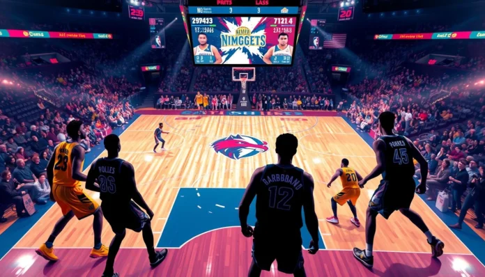 denver nuggets vs timberwolves match player stats