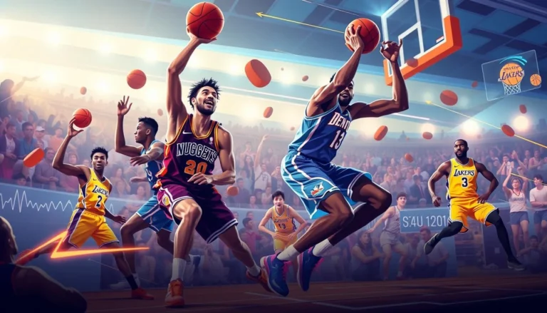 denver nuggets vs lakers match player stats