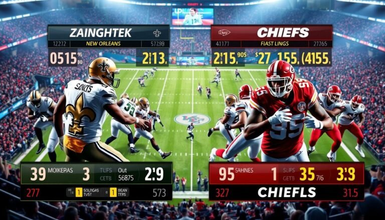 new orleans saints vs kansas city chiefs match player stats