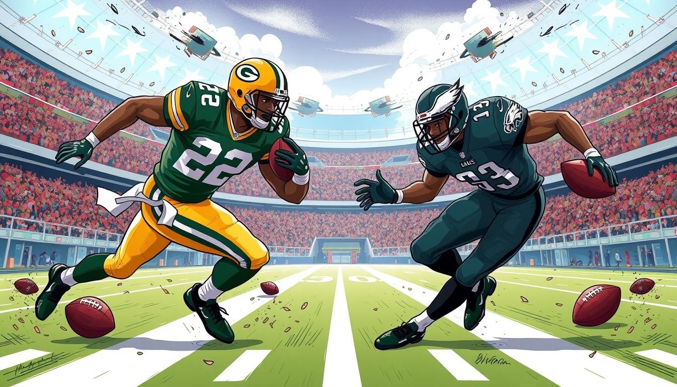 green bay packers vs philadelphia eagles match player stats