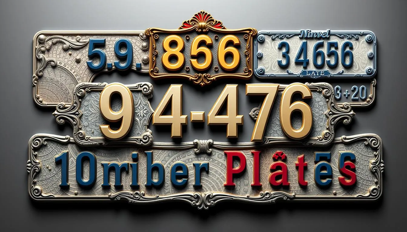 3d number plates