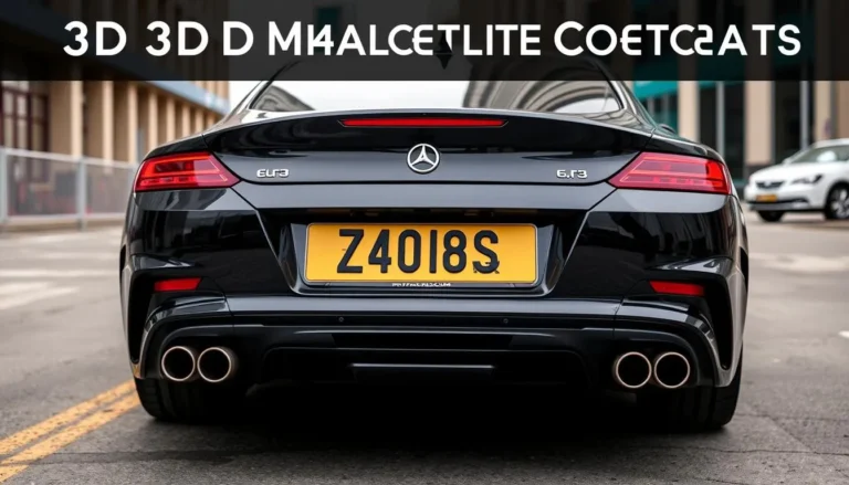 3d number plates
